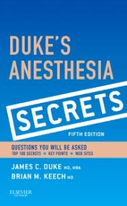 Duke's Anesthesia Secrets E-Book