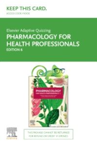 Elsevier Adaptive Quizzing for Pharmacology for Health Professionals 6th Edition - Access Card