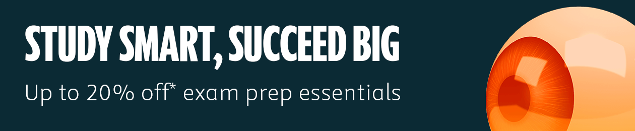 Study Smart, Succeed Big. Save up to twenty percent off exam prep essentials.